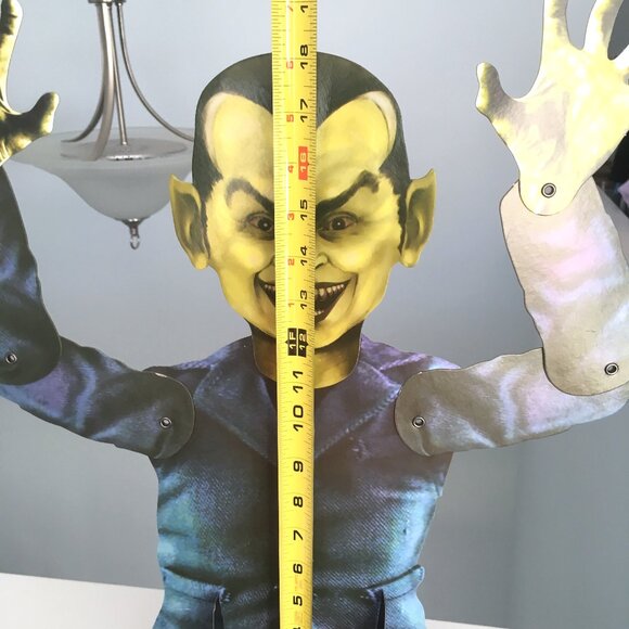 Vintage Halloween Die Cut Paper Vampire Jointed Decor Table Party Beistle - Picture 8 of 11